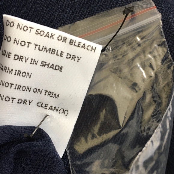 Papillon Button Front V Neck Linen Jumpsuit - Picture 9 of 13